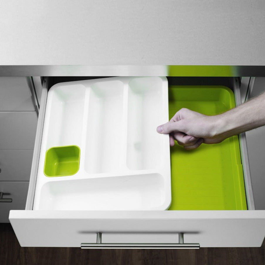 Adjustable Retractable Kitchen Drawer Organizer – Expandable & Space-Saving Storage