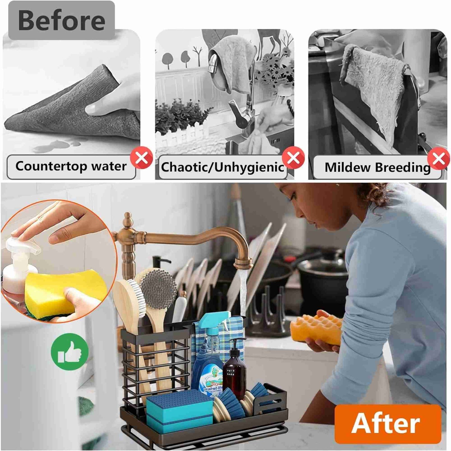 Kitchen Caddy Sink Organizer,