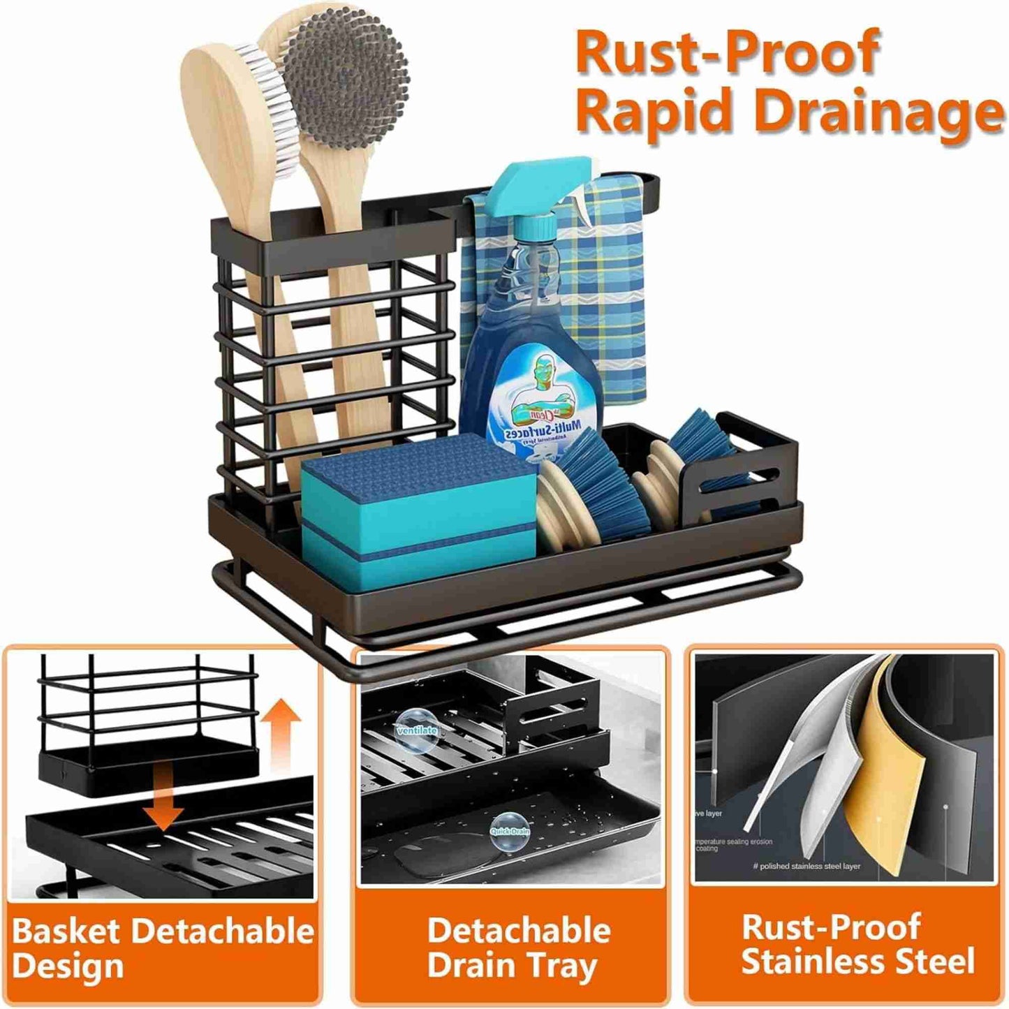 Kitchen Caddy Sink Organizer,